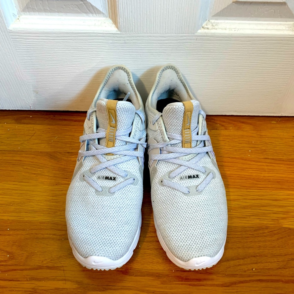 Nike Women’s Air Max Light Gray Sneakers with Tan Accents